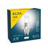 12V H4 LED ŽIAROVKA P43t, ELTA VISION PRO - SADA 2 KS